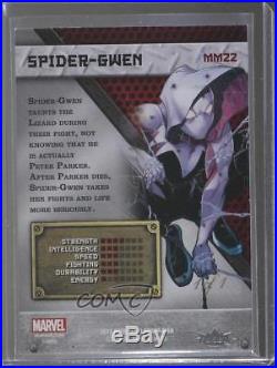 2017 Fleer Ultra Spider-Man Marvel Metal Precious Gems Gold MM22 Spider-Gwen 2y5