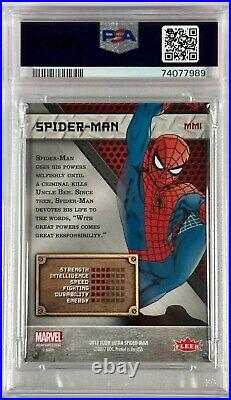 2017 Fleer Ultra Spider-Man Marvel Metal Spider-Man #MM1 PSA 9 MINT