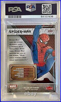 2017 Fleer Ultra Spider-Man Marvel Metal Spider-Man #MM1 PSA 9 MINT