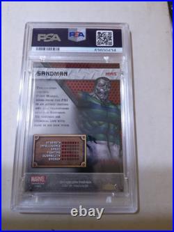 2017 Fleer Ultra Spider-Man PMG Red #MM15 Sandman PSA 8 POP TWO BOMB BEST PRICE