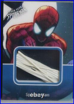 2017 Fleer Ultra Spider-Man WEB10 SPIDER-MAN Manufactured Webbing relic 15/49