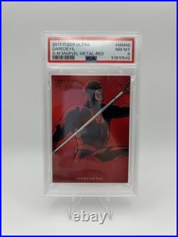 2017 Fleer Ultra Spiderman Daredevil Precious Metal Gems RED PSA 8 2017 Fleer Ultra Spiderman Daredevil Precious Metal Gems RED PSA 8