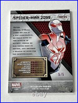 2017 Fleer Ultra Spiderman Marvel Metal. Purple PMG. Spider-Man 2099. 5/5