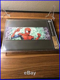 2017 MARVEL PREMIER 4 PANEL SKETCH CARD Graded 9.5 Venom/Spider-Man Hutch
