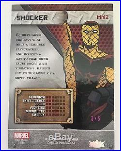 2017 Marvel Fleer Ultra Spider-Man Precious Metal Gems PMG Purple Shocker 3/5