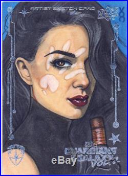 2017 Marvel Guardians of the Galaxy Series 2 Sketch Card O'Connell Echo STUNNING