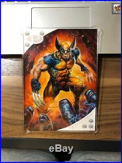 2017 Marvel Premier 5x7 Fabian Quintero SKETCH Wolverine 1/1 Amazing