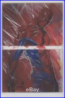 2017 Marvel Premier Spider-Man Dual Panel Sketch Helmut Jacoby Racho 1/1