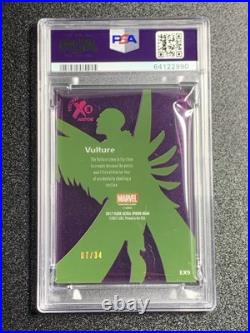 2017 Marvel Ultra Spider-Man? VULTURE EX CENTURY NOW #'D/34 PSA 9
