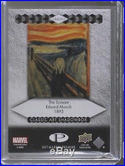 2017 UD Marvel Premier Classic Art Shadowbox Achievement card #3 DEADPOOL Scream