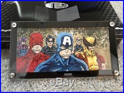 2017 UD Marvel Premier Sketch 5p Ironman, Wolverine, SpiderMan, Captain America