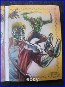 2017 Upper Deck Marvel PREMIER Guardians&Thanos Sketch Card Book 1/1 Huy Truong