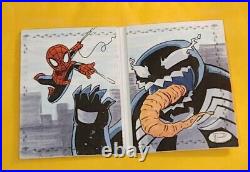 2017 Upper Deck Marvel Premier Spider-Man Venom 1/1 Sketch Booklet Jason Meents