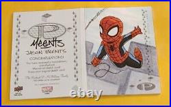 2017 Upper Deck Marvel Premier Spider-Man Venom 1/1 Sketch Booklet Jason Meents