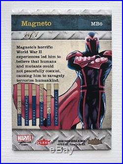 2018 Marvel Fleer Ultra X-Men GOLD Precious Metal Gems PMG Magneto 01/01 MB6