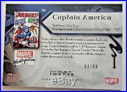 2018 Marvel Masterpieces Captain America Tier 4 Base Card #'d 86/99