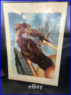 2018 Marvel Masterpieces Original Art Painting 1/1 By Simone Bianchi Iron Man