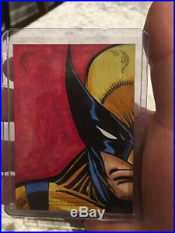 2018 Marvel Masterpieces Wolverine Sketch Card by Charles Drake
