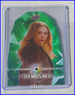 2018 UD Avengers INFINITY WAR Time Stone Relic WANDA Maximoff Scarlet Witch /49