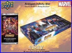 2018 Upper Deck Marvel Avengers Infinity War Hobby Box Sealed Booster Box
