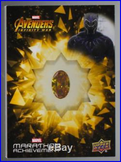 2018 Upper Deck Marvel Black Panther Mind Stone Infinity Stone Relic Achievement