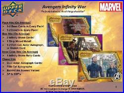 2018 Upper Deck UD Marvel Avengers Infinity War Hobby Case 16x Boxes Presale