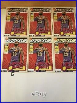 2019-20 DONRUSS LEBRON JAMES LOT MARVELS SP LAKERS! With Press proof RARE