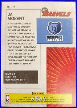 2019/20 Donruss Ja Morant Net Marvels Rc Rookie Insert Card #9