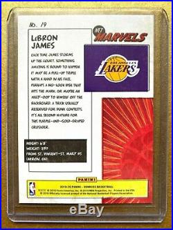 2019-20 Donruss Net-MARVELS Issue 23 LeBRON JAMES #19, Short Print Awesome Card