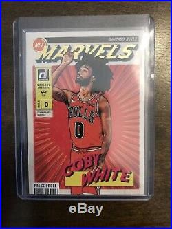 2019-20 Donruss Net Marvels Coby White Gold Press Proof Bull Rookie Rare