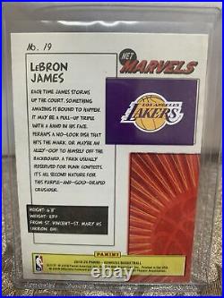 2019-20 Donruss Net Marvels LeBron James Insert #19 Los Angeles Lakers RAW Clean