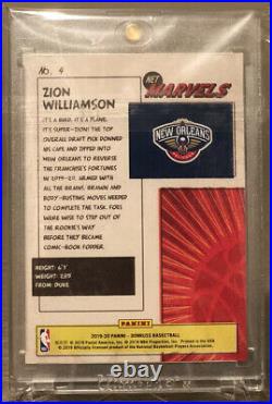 2019-20 Donruss Net Marvels Press Proof Gold Zion Williamson Rookie Card! RARE