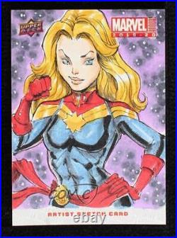 2019-20 Upper Deck Marvel Annual Sketch Cards 1/1 Anthony Helmer Auto p1l