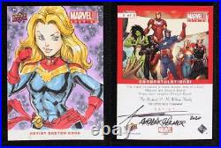 2019-20 Upper Deck Marvel Annual Sketch Cards 1/1 Anthony Helmer Auto p1l