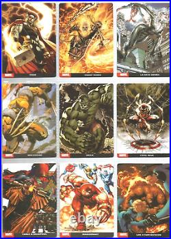 2019 MARVEL ULTIMATE CARDS Full Set 120/120 Spiderman Iron Man Wolverine MCU