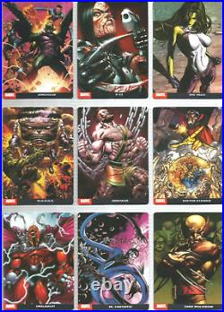 2019 MARVEL ULTIMATE CARDS Full Set 120/120 Spiderman Iron Man Wolverine MCU