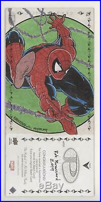 2019 Marvel Premier Triple-Panel Sketch Venom & Spider-Man by Rob Broussard
