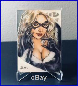 2019 Upper Deck Marvel Premier Sketch Black Cat by Huy Truong 1/1 AMAZING