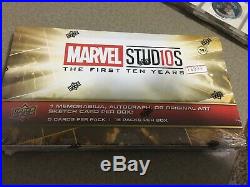 2019 Upper Deck Marvel Studios 10 The First Ten Years Factory Sealed Hobby Box
