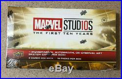 2019 Upper Deck Marvel Studios The First Ten Years Factory Sealed Hobby Box Card
