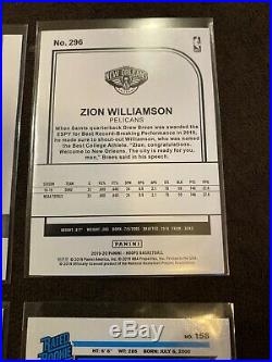 2019 Zion Williamson Rookie 4 Card Lot #4 Net Marvels Optic POTD +