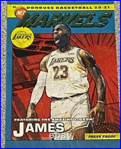 2020-21 Donruss LeBron James SSP. Marvel Press Proof GOLD. Lakers