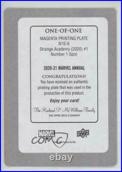 2020-21 Marvel Annual Number 1 Spot Achievements Printing Plate Magenta 1/1 0n8