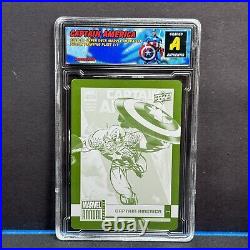 2020-21 Upper Deck Marvel Annual Captain America Printing Plate 1/1 Authentic