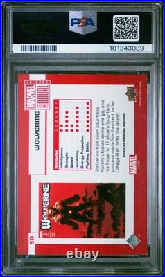 2020-21 Upper Deck Marvel Annual Foil Hologram 30/49 Wolverine #50 PSA 8