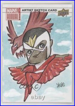 2020-21 Upper Deck Marvel Annual Sketch Cards 1/1 Peach Momoko #SKT Auto ob9