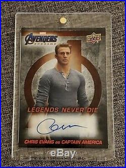 2020 Chris Evans Marvel Avengers Endgame Captain America Autograph Auto