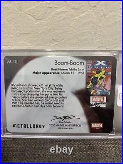 2020 Marvel Masterpieces BOOM-BOOM METALLURGY (13/25) INSERT CARD, #M-78 NM/M