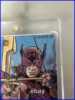 2020 Marvel Masterpieces Sketch Card 1/1 Hawkeye & Antman By Dominic Pacho Rare 2020 Marvel Masterpieces Sketch Card 1/1 Hawkeye & Antman By Dominic Pacho Rare