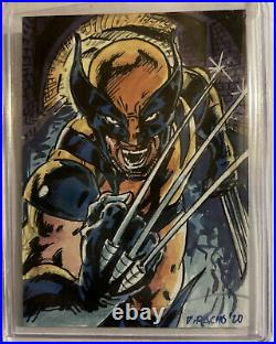 2020 Marvel Masterpieces WOLVERINE Art Sketch 1/1 By Dominic Pacho